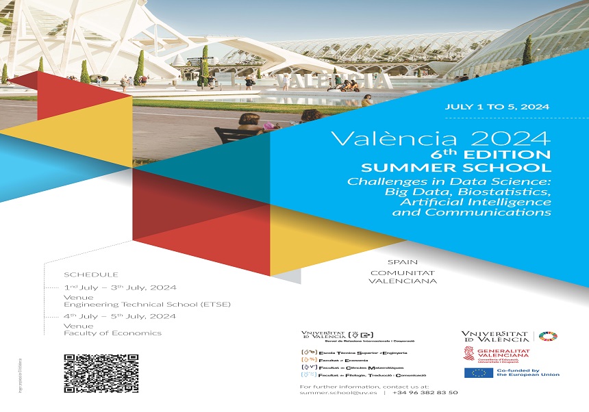 6th edition SUMMER SCHOOL Challenges in Data Science: Big Data, Biostatistics, Artificial Intelligence, Start-ups and Communications